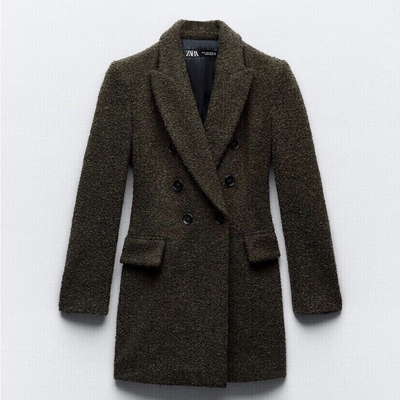 Jackets & Blazers - Zara wool winter blazer jacket - chenille like